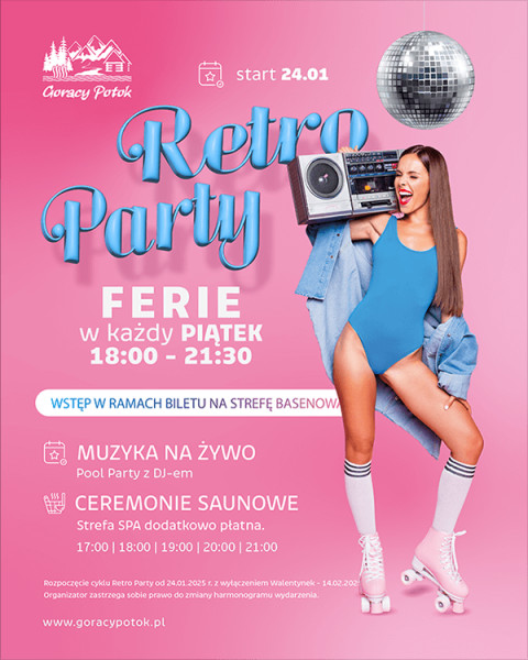 Retro Party w Termach Gorący Potok