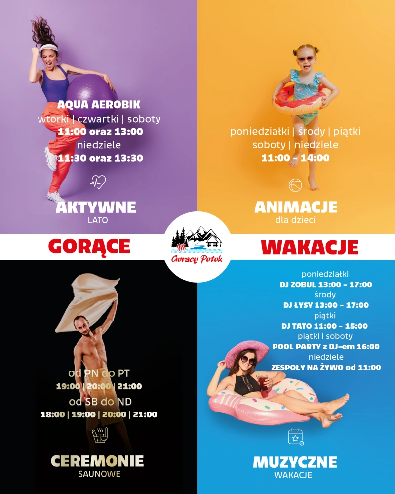 Harmonogram atrakcji wakacyjnych