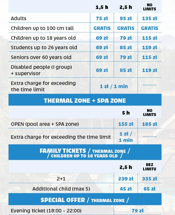 Price list