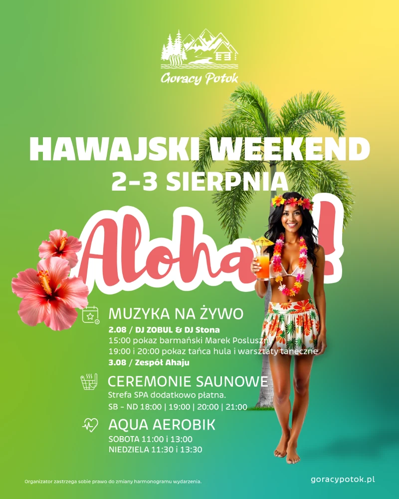Hawajski weekend w Termach Gorący Potok