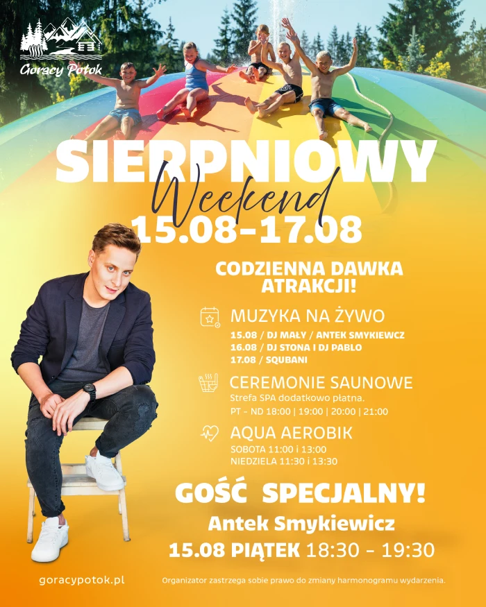 Sierpniowy długi weekend w Termach Gorący Potok