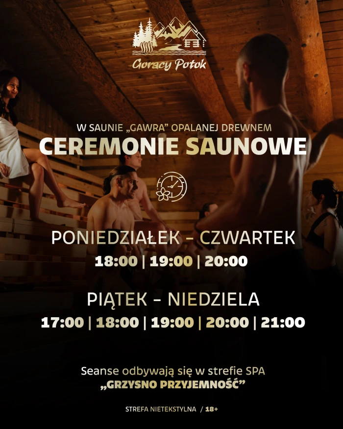 Jarní saunové ceremoniály v termálních lázních Gorący Potok