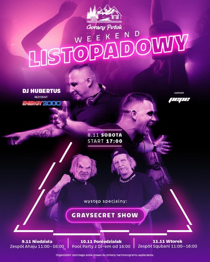 Weekend listopadowy w Termach Gorący Potok