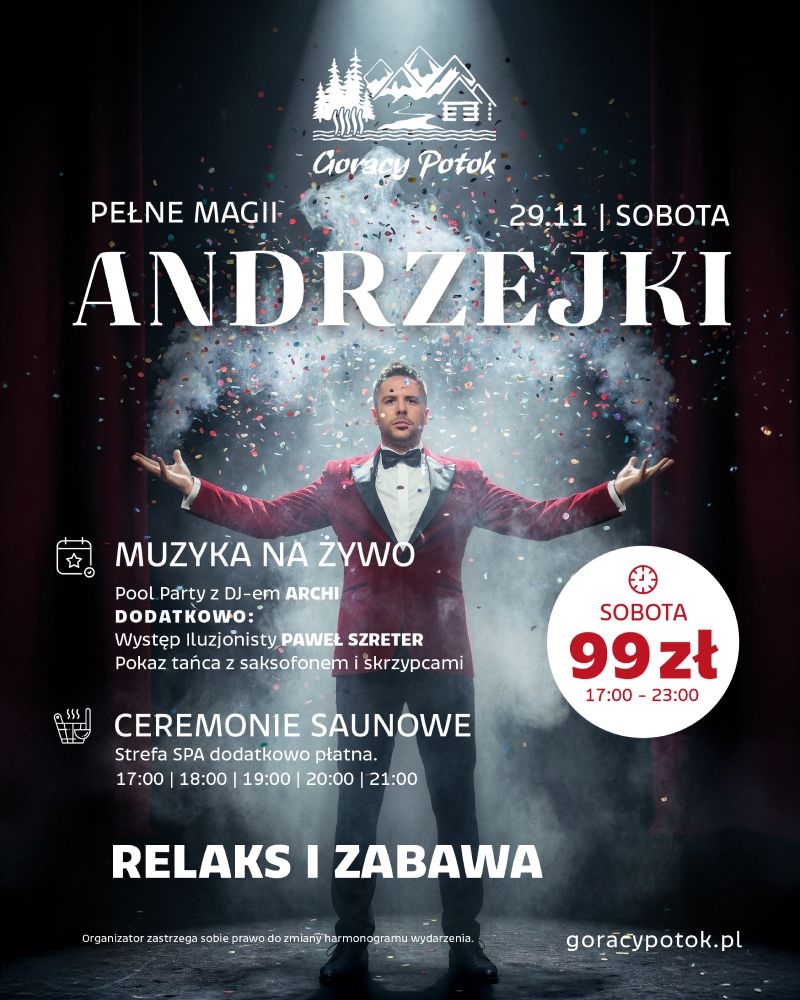 Andrzejki w Termach Gorący Potok