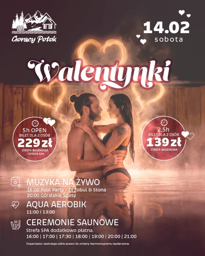 Walentynki w Termach Gorący Potok